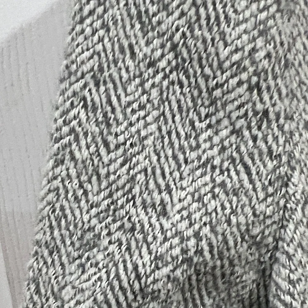 Zara Basic Women's Light Gray Herringbone Pea Coat-Size Small - Picture 4 of 9